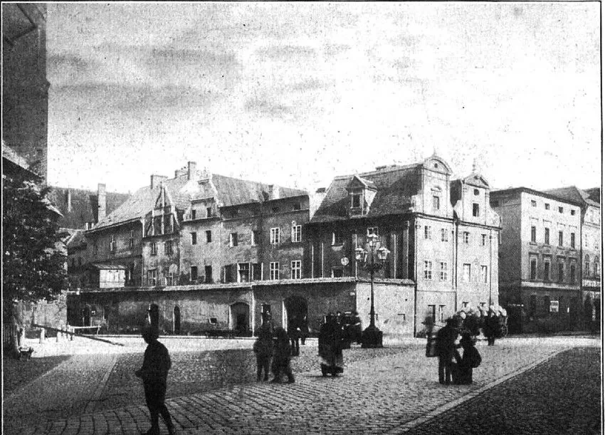 Plac Kościelny i domu altarystów - XIX wiek