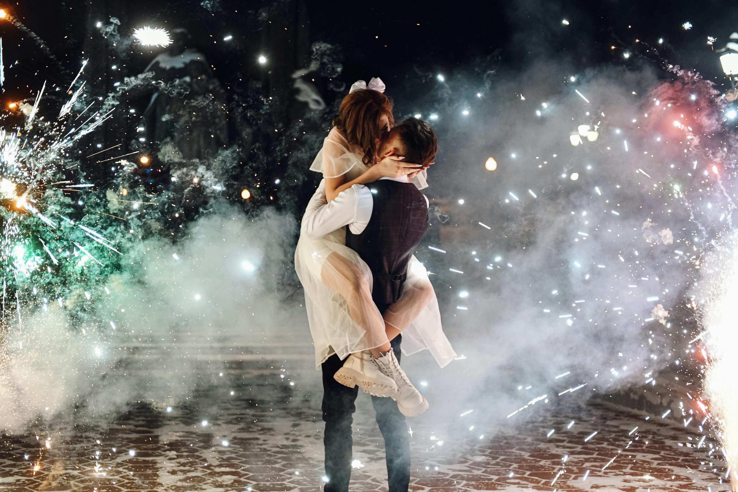 fontanny iskier na wesele