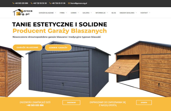 producent garaży blaszanych