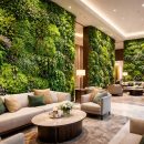 Sztuczne ogrody wertykalne jako nowoczesna forma zielonej architektury we wnętrzach
